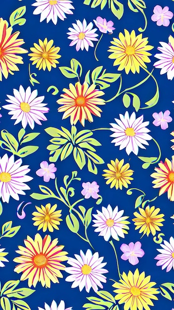 Floral pattern texture background