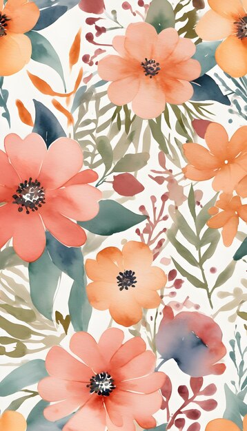 Photo floral pattern