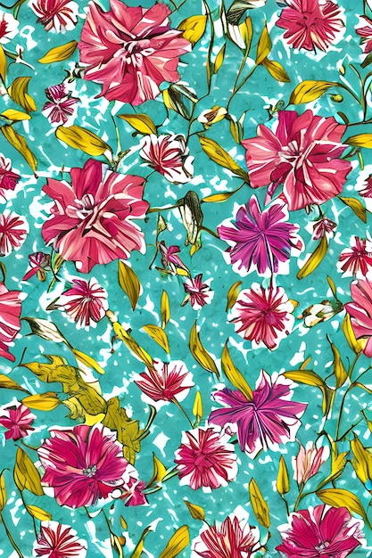 Floral patterns colorful background