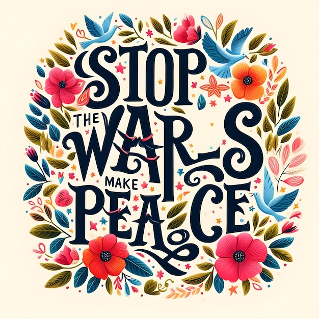 Photo floral peace advocacy