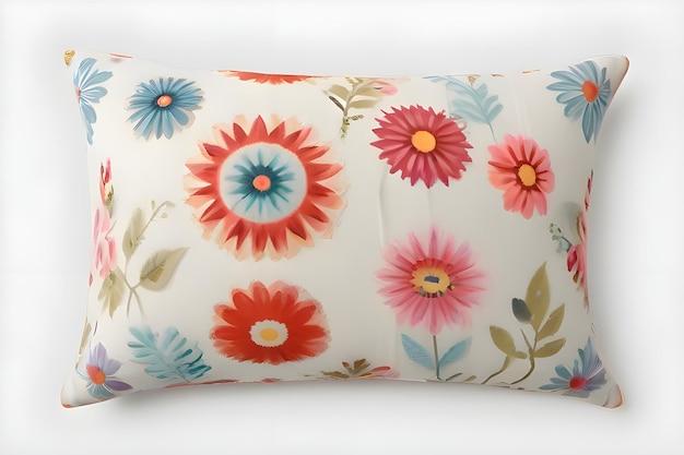 a floral pillow with a floral pattern on it