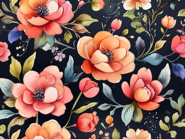 a floral print from the collection by person