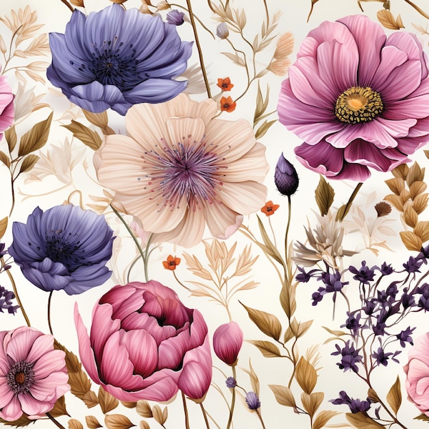 floral seamless pattern