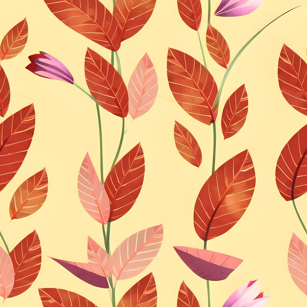 Floral Seamless Repeat Pattern Design Flowers for textile design fabric printing Generative AI