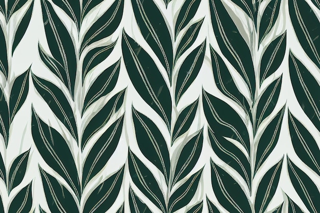 Floral tropical leaves background seamless background