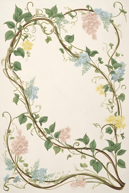 a floral wallpaper by painting artist