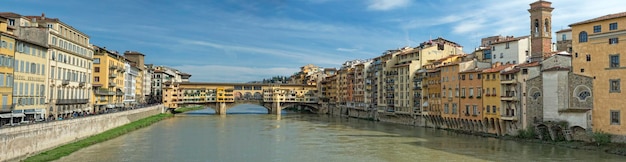 Florence Ponte Vecchio sunset view