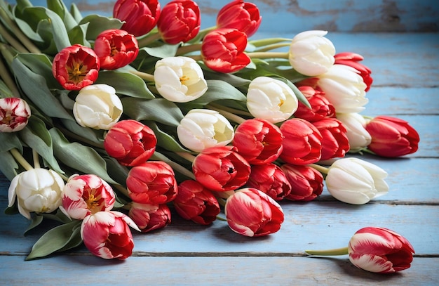 Photo flower arrangement in beautiful bouquet