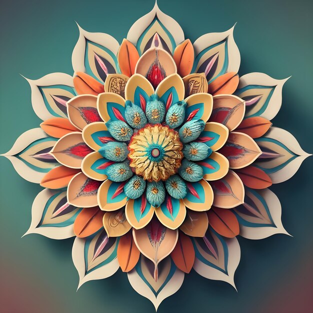 flower background beautiful flower image wallpaper beautiful mandala image 3d flower image 3d image Generated with ai