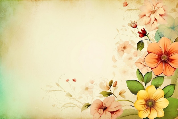 Flower background vintage background smooth background image