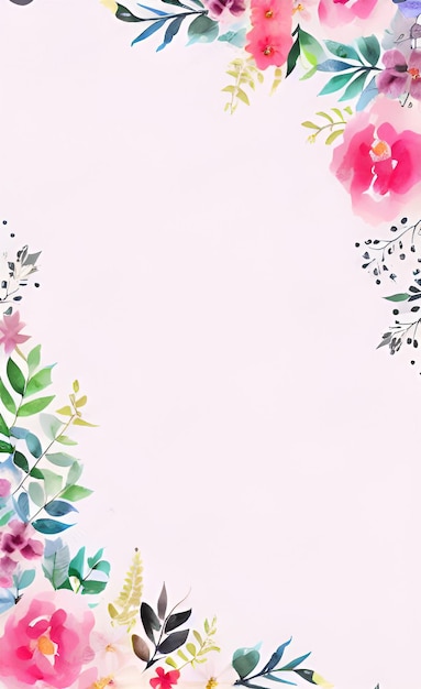 Flower background with a pink background vector