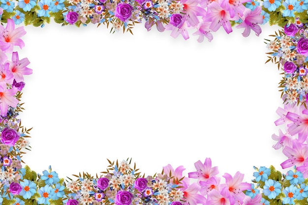 Flower border Frame Background Flower Background Floral Frame Background