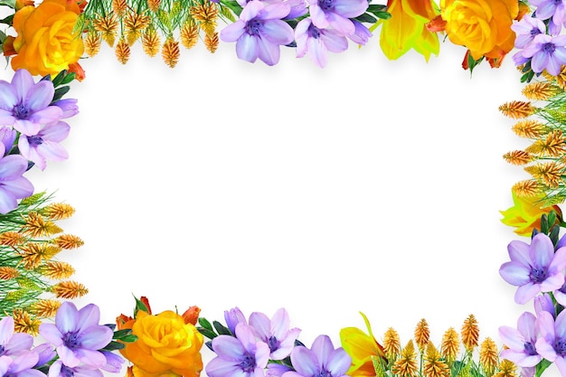 Flower border Frame Background Flower Background Floral Frame Background