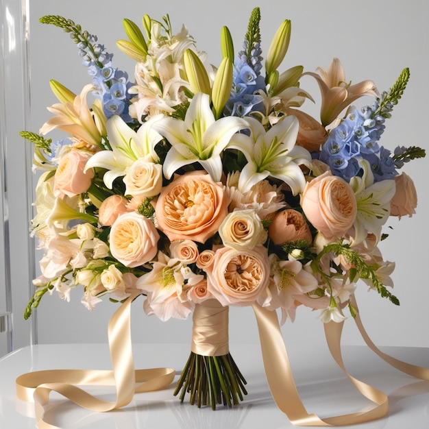 Flower bouquet isolated on transparent