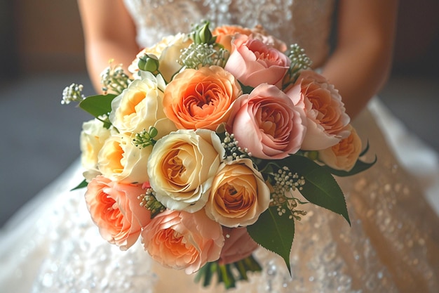 Flower bouquet isolated on transparent