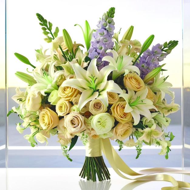 Flower bouquet isolated on transparent