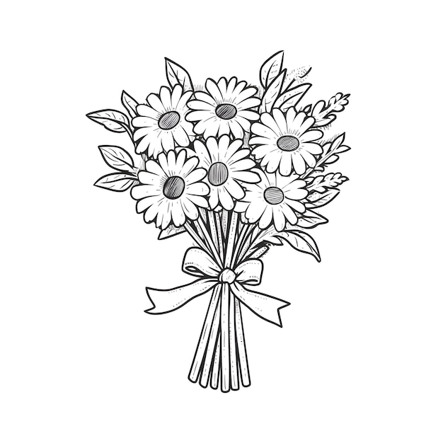 Flower bouquet vector