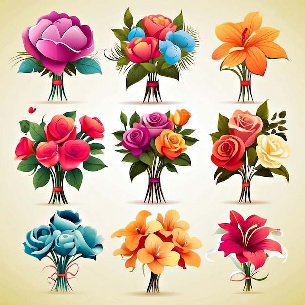 flower bouquet vectors