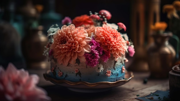 Flower Cake Generative AI