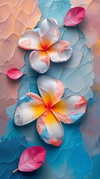 Flower Collage Art A Captivating of Natures Blooms and Creative Expression with Floral Background