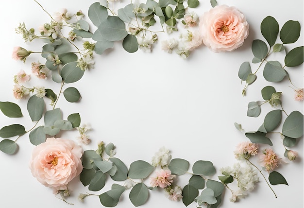 flower Floral with frame background