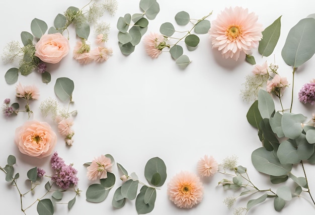 flower Floral with frame background