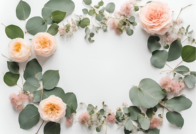 flower Floral with frame background