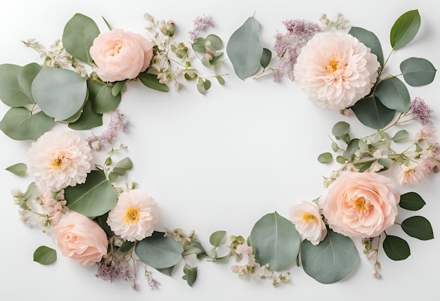 flower Floral with frame background