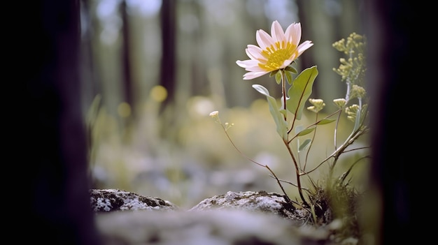 A flower in the forest