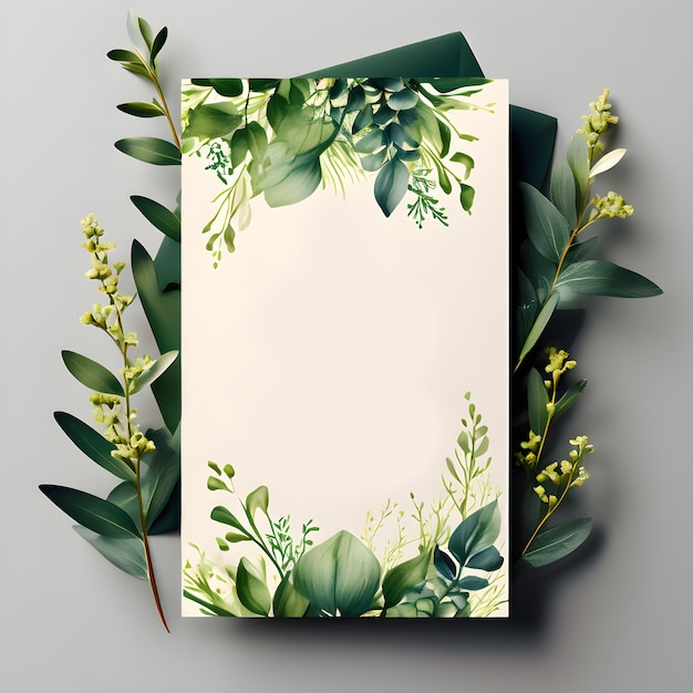 Flower frame Background with colorful 3d floral card design