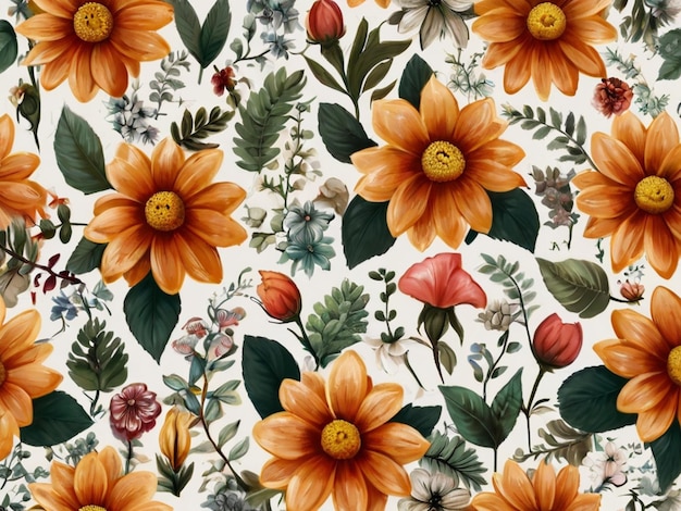 Flower pattern texture background