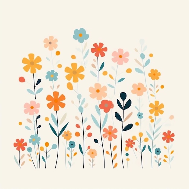 flower patterned background HD 8K wallpaper Stock Photographic Image