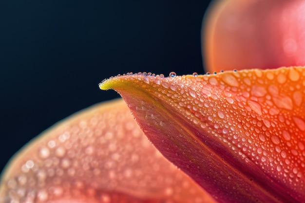 Photo flower petal closeup detail