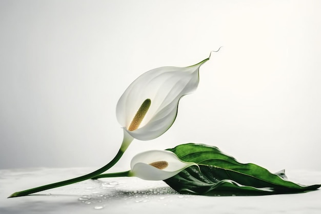 flower plant in white background