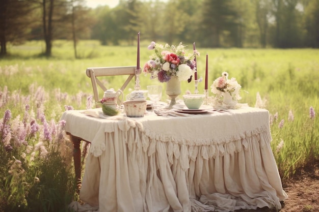 Flower romance table nature bouquet