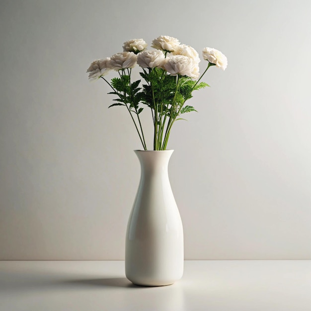 Flower vase mockup