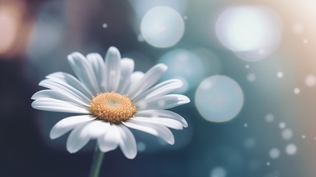 A flower with a blurry background