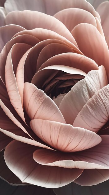 Photo a flower with pink and brown petals