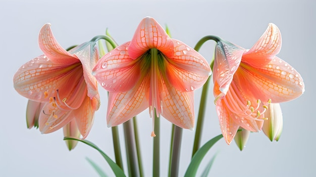 Photo a flower with raindrops on it