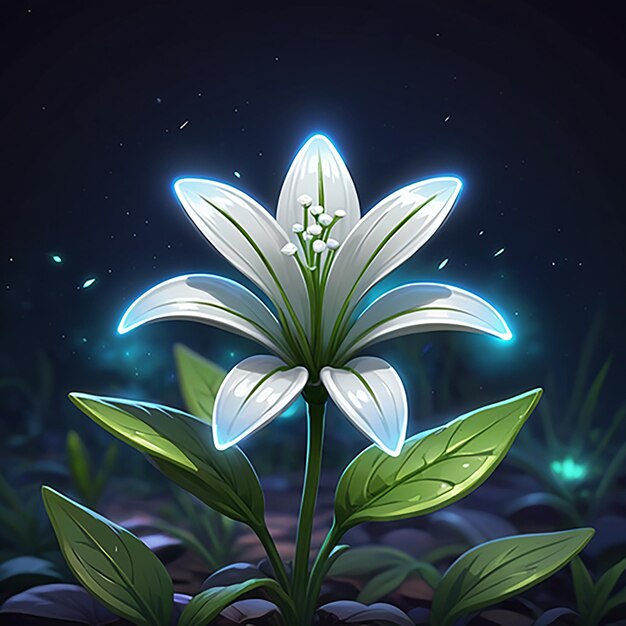 a flower with the word lily on it