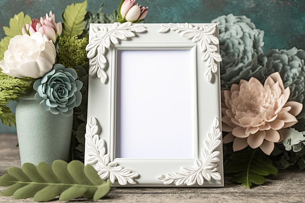 Flowerframed photo