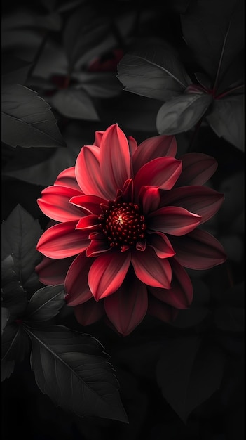 Flowers black background wallpaper for phone