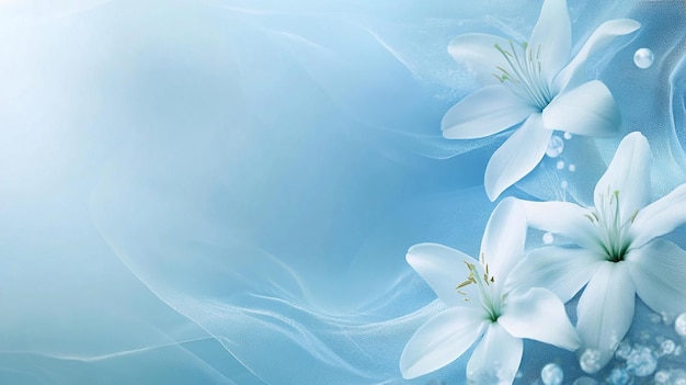 flowers on a blue background with the words  spring