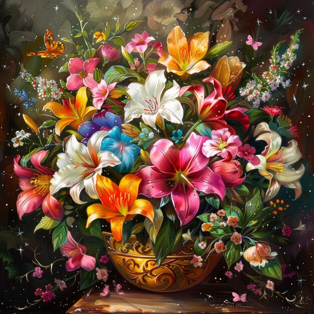 Flowers Buke Painting