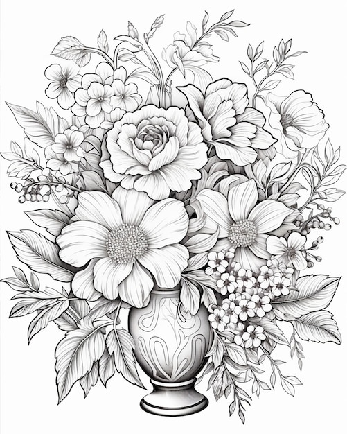 Flowers Coloring Pages for Kids