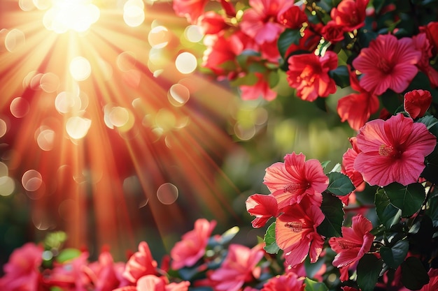 the flowers of a morning plant in the spring sunshine professional photography