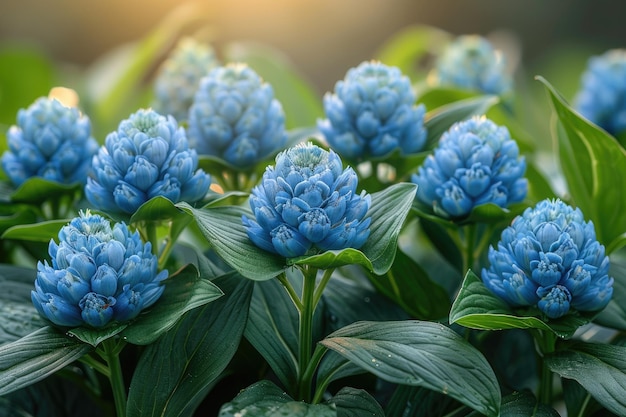 the flowers of a morning plant in the spring sunshine professional photography