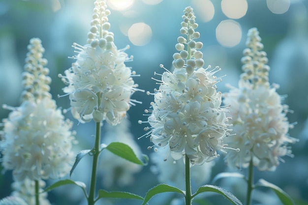 the flowers of a morning plant in the spring sunshine professional photography