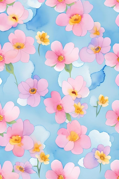 flowers patterns generated AI