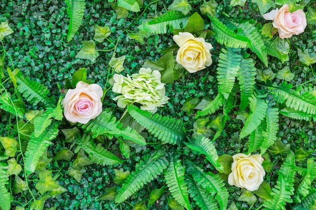 Flowers plant wall